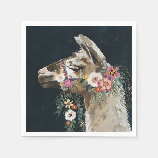 Lovely Llama Serviette (Vorderseite)