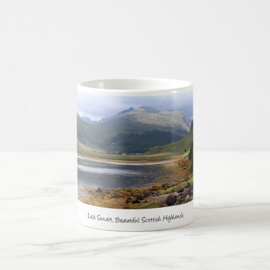 Lovely Loch Sunart, Schottland Kaffeetasse (Mittel)