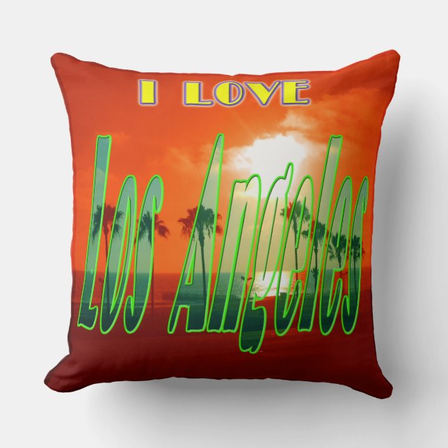 "Lovely Los Angeles" Pillow Kissen (Vorderseite)