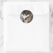 Lovely Lucy Bell Runder Aufkleber (Tasche)