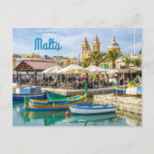 Lovely Marsaxlokk Malta Postcard Postkarte (Vorderseite)
