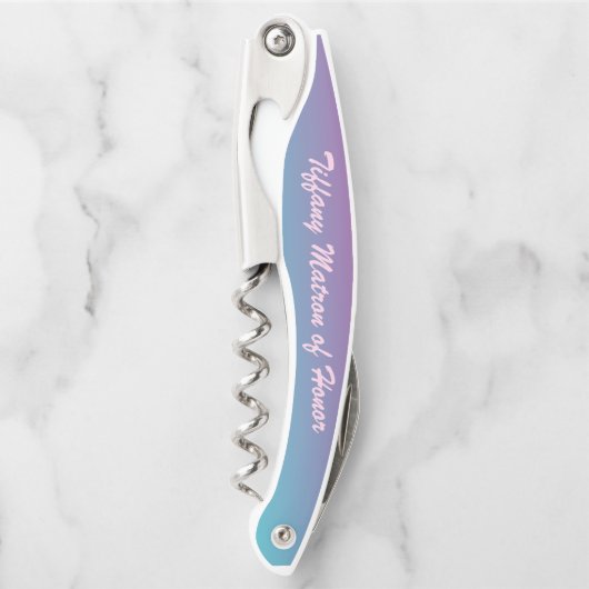 Lovely Matron of Honor Personalize Kellnermesser (Vorderseite)