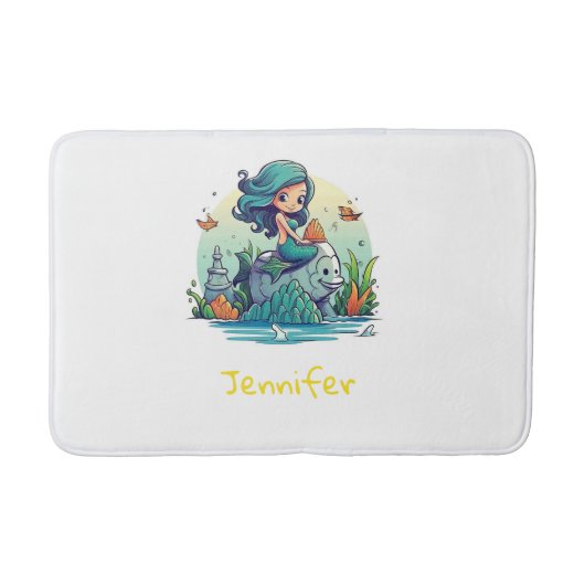 Lovely Mermaid Badematte (Vorderseite)