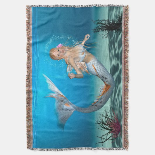 Lovely Mermaid Decke (Vorderseite Vertikal)