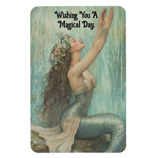 Lovely Mermaid Flexible Foto Magnet (Vertikal)