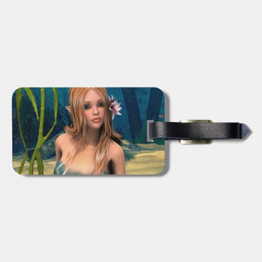 Lovely Mermaid Gepäckanhänger (Rückseite horizontal)