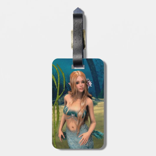 Lovely Mermaid Gepäckanhänger (Rückseite vertikal)