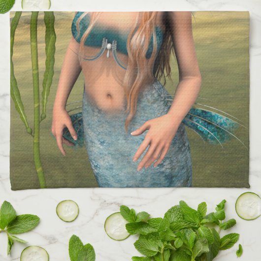 Lovely Mermaid Handtuch (Gefaltet)