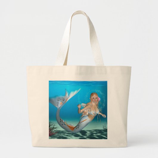 Lovely Mermaid Jumbo Stoffbeutel (Vorne)