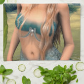 Lovely Mermaid Küchentuch (Gefaltet)