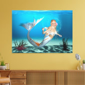 Lovely Mermaid Leinwanddruck (Insitu (Wohnzimmer))