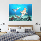 Lovely Mermaid Leinwanddruck (Insitu (Schlafzimmer))