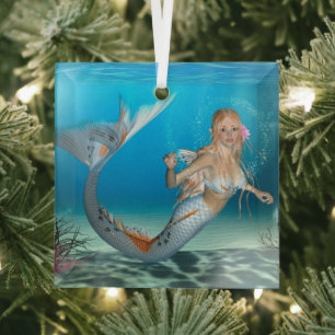 Lovely Mermaid Ornament Aus Glas