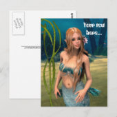 Lovely Mermaid Postkarte (Vorne/Hinten)