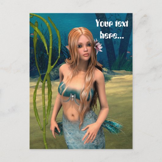 Lovely Mermaid Postkarte (Vorderseite)