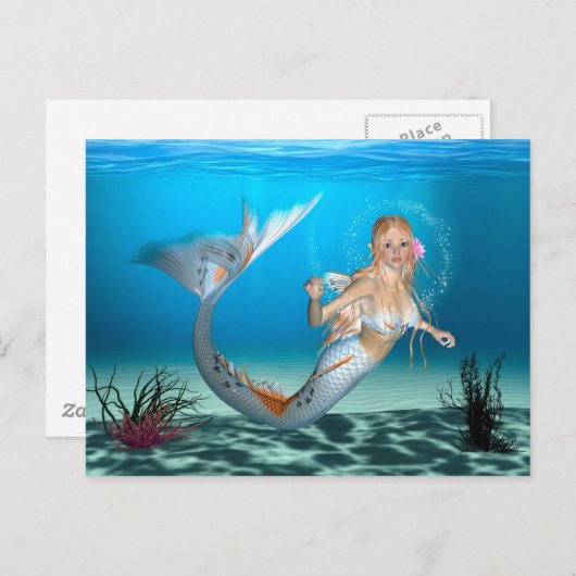Lovely Mermaid Postkarte (Vorne/Hinten)