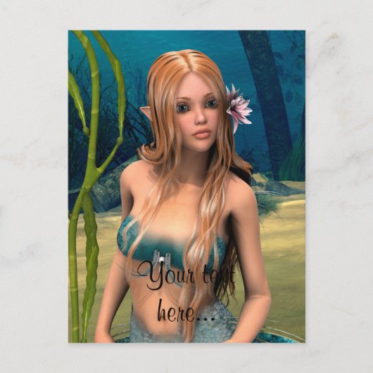 Lovely Mermaid Postkarte (Vorderseite)