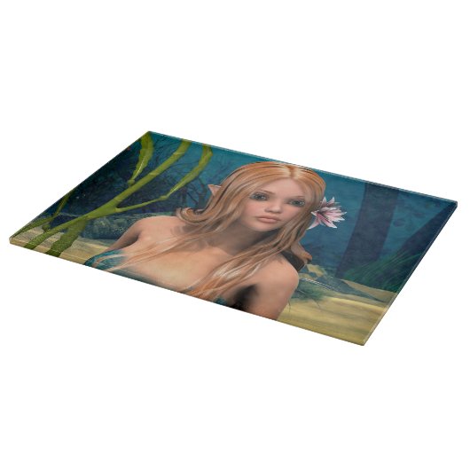 Lovely Mermaid Schneidebrett (Ecke)