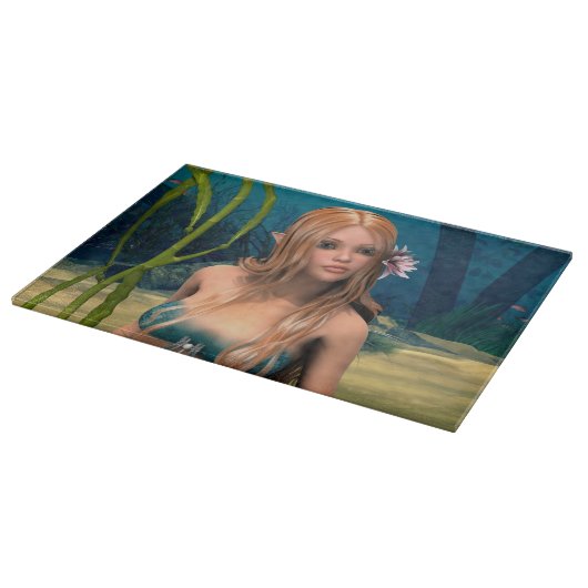 Lovely Mermaid Schneidebrett (Ecke)