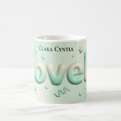 Lovely Minimalist Heart Personalized Kaffeetasse (Mittel)