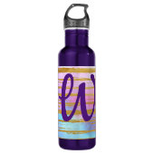 Lovely Monogram Edelstahlflasche (Vorderseite)