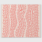 Lovely motivational inscription: you are very spec geschenkpapier (Flach)