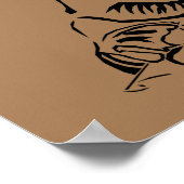 Lovely Mountain Lion Matte Poster (Ecke)