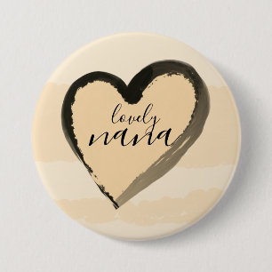 LOVELY NANA GOLDEN HERZ ABSTRAKT BUTTON