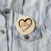 LOVELY NANA GOLDEN HERZ ABSTRAKT BUTTON (Beispiel)