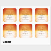 Lovely Ocean Design Product Packet Labels Quadratischer Aufkleber (Blatt)