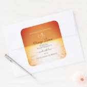 Lovely Ocean Design Product Packet Labels Quadratischer Aufkleber (Umschlag)