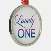 Lovely One Ornament Aus Metall (Rechts)