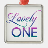 Lovely One Silbernes Ornament (Vorne)
