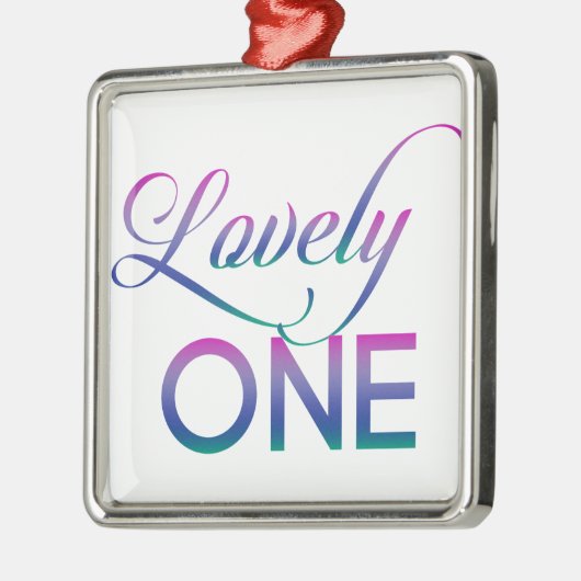 Lovely One Silbernes Ornament (Links)