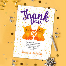 Lovely Orange Twin Kitten Confetti Party Vielen Da