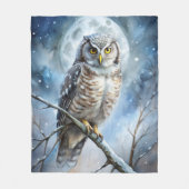 Lovely Owl Fleecedecke (Vorderseite)