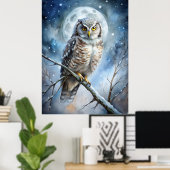 Lovely Owl Poster (Heimbüro)