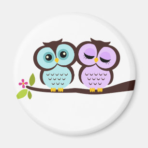 Lovely Owls Magnet