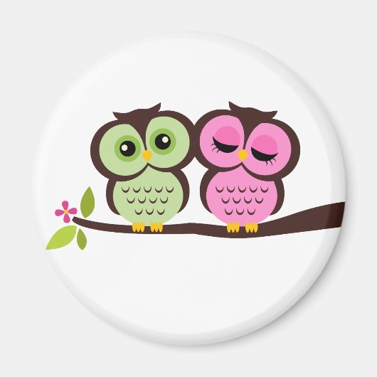 Lovely Owls Magnet (Vorne)
