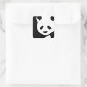 Lovely Panda Quadratischer Aufkleber (Tasche)