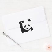 Lovely Panda Quadratischer Aufkleber (Umschlag)
