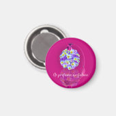 Lovely Pansy Atomizer Magnet (Vorderseite/Rückseite)