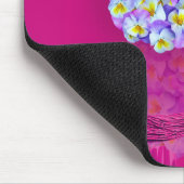 Lovely Pansy Atomizer Mousepad (Ecke)