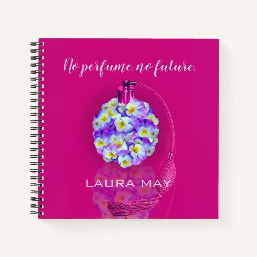 Lovely Pansy Atomizer Notizblock (Vorderseite)
