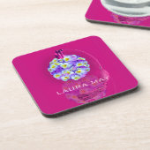 Lovely Pansy Atomizer Untersetzer (Linke Seite)