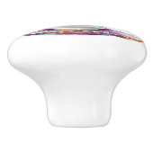 Lovely Pastel Iridescent Pearl Clamshell Keramikknauf (Seitenansicht)