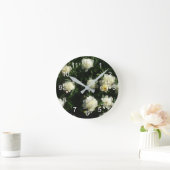 Lovely Peonies Runde Wanduhr (Zuhause)