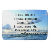 LOVELY PHILIPPIANS 4:13 BIBLE VERSE BADEMATTE (Vorderseite)