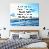 LOVELY PHILIPPIANS 4:13 BIBLE VERSE LEINWANDDRUCK (Insitu (Schlafzimmer))