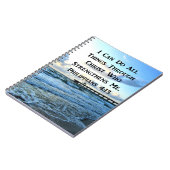 LOVELY PHILIPPIANS 4:13 BIBLE VERSE NOTIZBLOCK (Linke Seite)